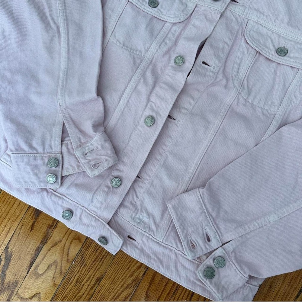Courrèges Light Pink Jean Jacket - Picture 3 of 5